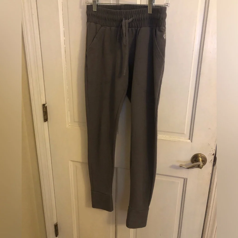 Free People Movement Joggers Skinny Sweatpants Charcoal Gray